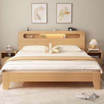 实木床简约KSX主.5m家用卧床米8双济人床房出租用经型人床