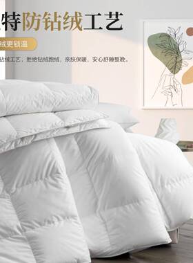 酒店被馆芯整张羽丝绒被被子宾棉名宿66180专用加厚芯四季被直销