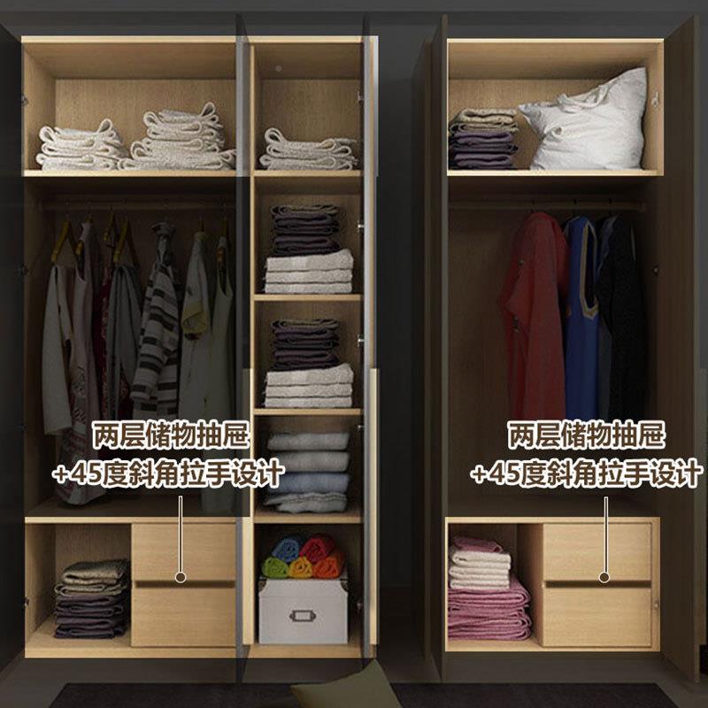 出租房衣经柜济型简固耐用坚小户型易衣橱家用卧室平开VVU门收纳