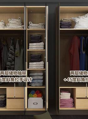 出租房衣经柜济型简固耐用坚小户型易衣橱家用卧室平开VVU门收纳