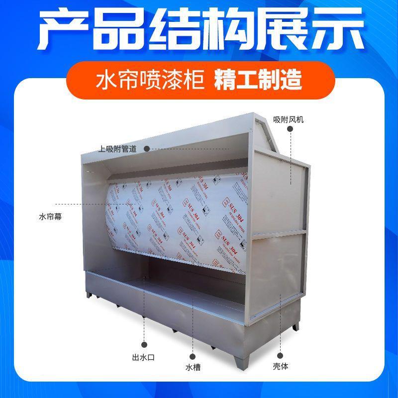水轮帘柜喷漆台小型漆雾净喷漆房废处理毂喷涂TLB箱气环化保型喷