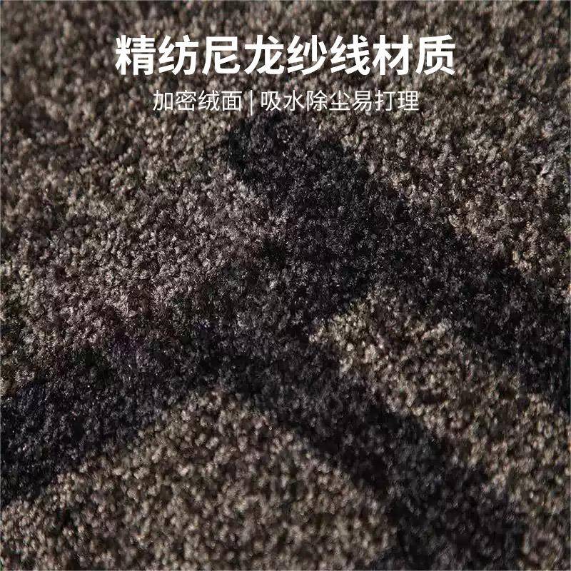 商用尼垫龙花地毯Lo印go广告地酒56612店商场办公客尘厅橡胶毯防