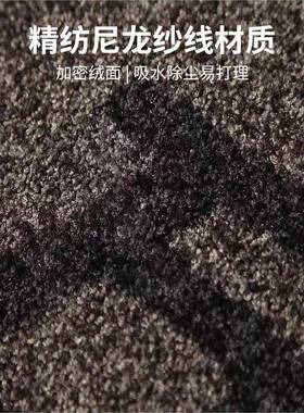商用尼垫龙花地毯Lo印go广告地酒56612店商场办公客尘厅橡胶毯防