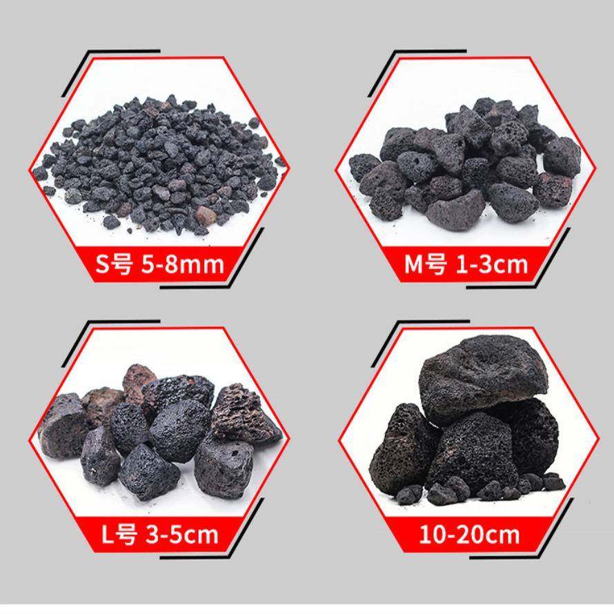 曝生物污气滤用火山岩滤料制定工业水池脱氮用硫自养填料水过滤陶