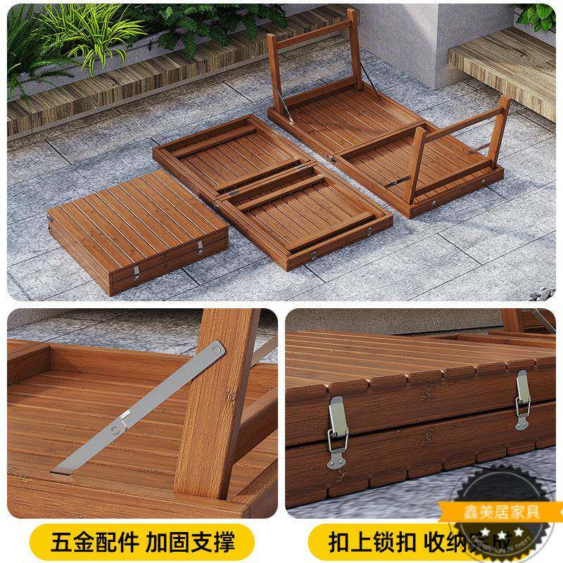 外楠竹无品牌/折叠桌椅免装便携户摆摊露营小户型家用餐桌安出租