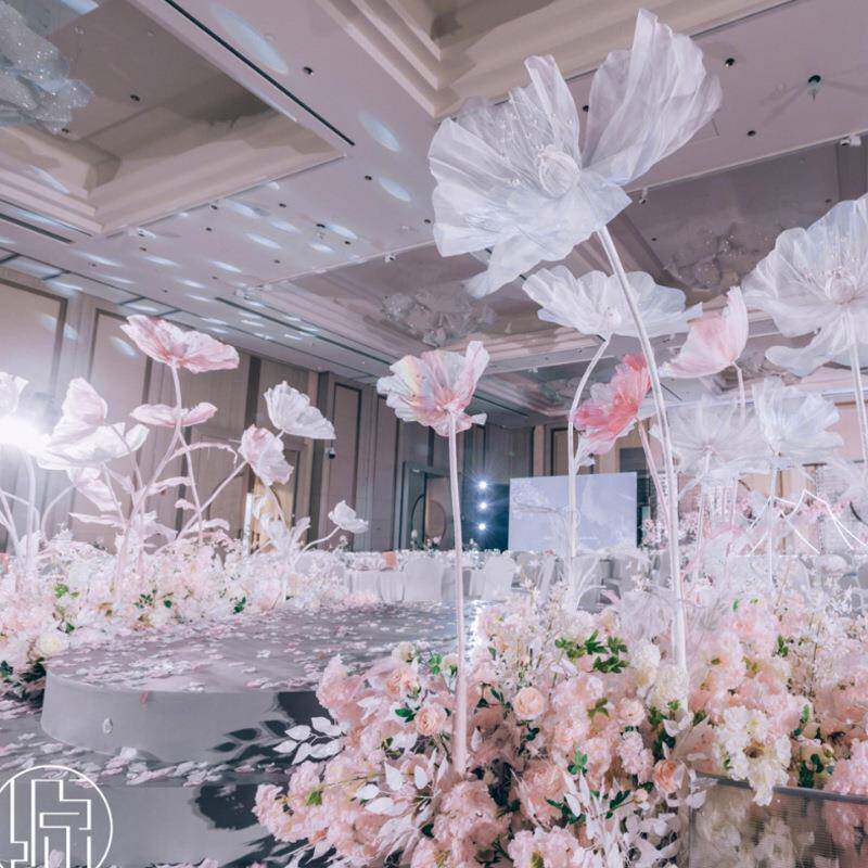 婚路引花真丝丝花手工成品纸花庆网t6153569花礼舞台布置橱窗美婚