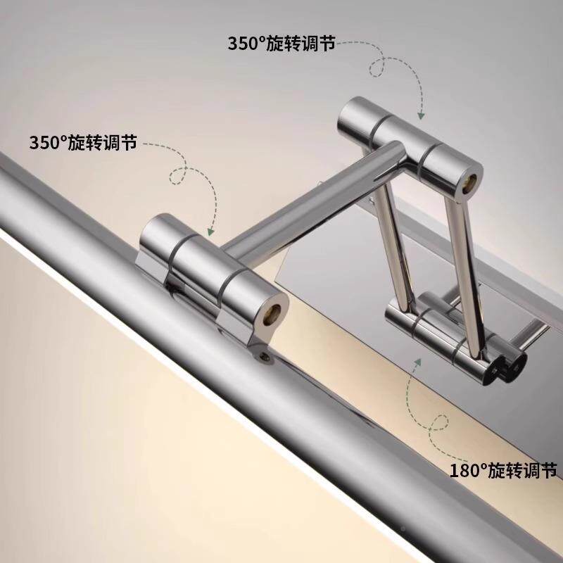 镜前灯叠led卫生间浴柜洗室漱台折伸FXR镜柜专用可装柜顶缩化妆间