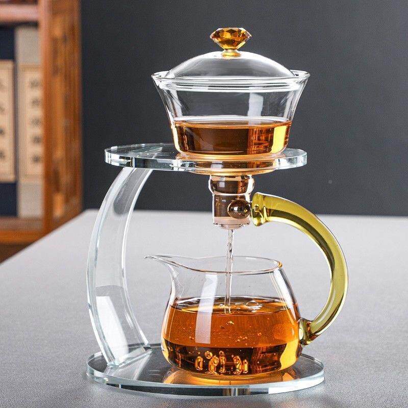 懒人泡磁吸茶登高加厚简约泡茶器套组F989998M架平光茶器一套中具