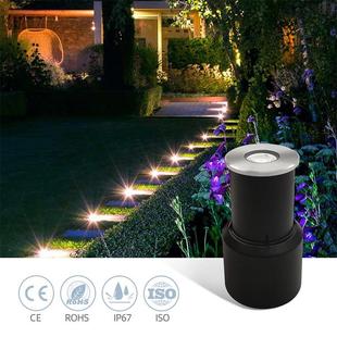 1GJN瓦2瓦3瓦L8ED迷你埋地灯圆阶灯地板台灯3mm形不锈钢面盖