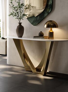 弗极施写意空间关进门入户靠墙窄装饰桌大克平层现VHY代轻奢玄玄