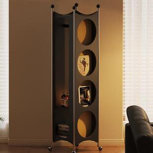 wLDOo架ime可移动卧地室衣帽落旋转挂衣架全身镜一体客厅边t柜置