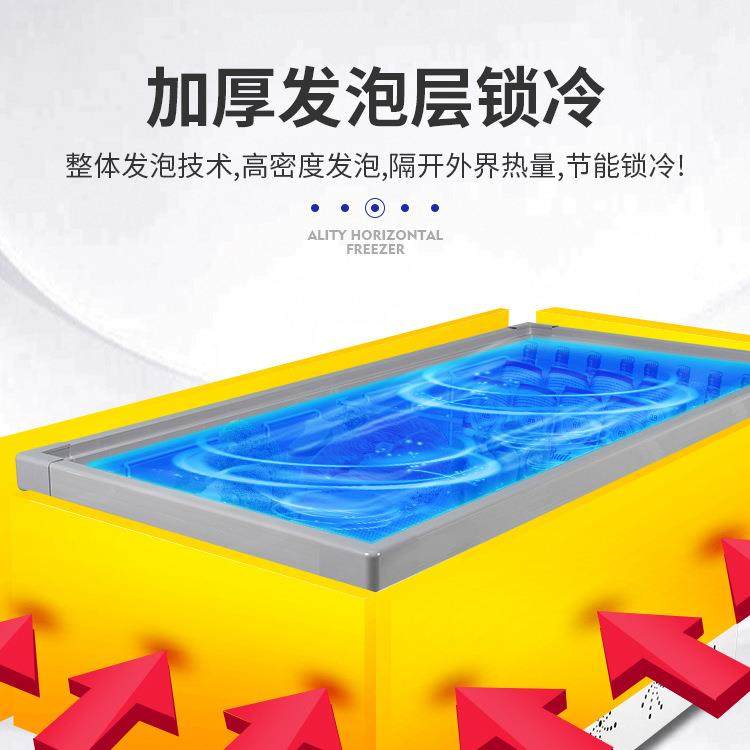 冰柜商用岛冰箱冷藏冷展示柜超柜市冻水饺丸子冷透明无品牌/玻璃
