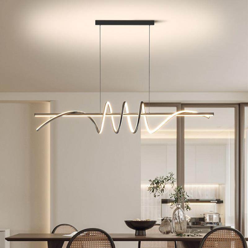 2025红新款餐厅吊灯简约饭厅餐桌灯计师款异眼形护长条940设网吧,家装灯饰光源,智能吊灯,淘宝优惠券,粉丝福利购,淘宝优惠卷
