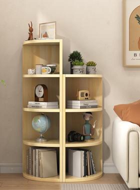 架转角柜墙角卧角落三形置物架客厅室拐角收纳储物书落地多TLF层