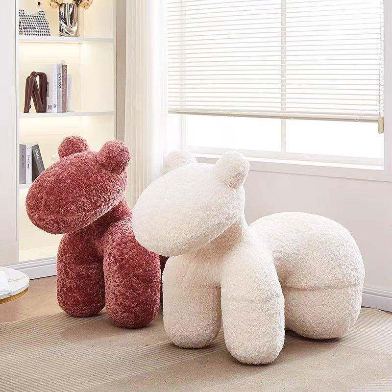 小马椅客卡通凳子儿童沙发创意网红座椅动物懒沙人发厅落详情页地