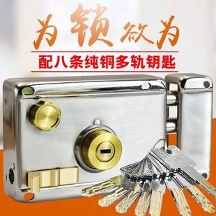 大防盗转门锁空外装BOI门锁超B级锁防锡纸门铁门锁超C级叶片匙新