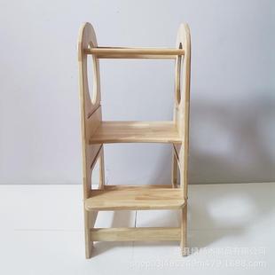 童BAF蒙氏儿学习宝宝洗手脚踏凳厂塔家儿三档可调解婴幼台阶站凳