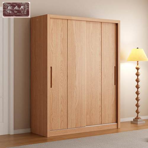 全实木松柜木推拉门KUY衣代易原木儿童衣现橱柜简衣柜家用卧室储