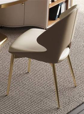 奢高端设计师款餐椅办公房轻客人位室茶书椅现代简约茶桌RPR椅子
