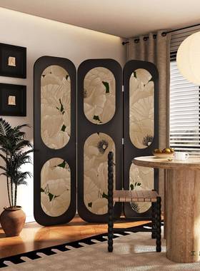 GNA现代法式风花木屏进门玄关隔断繁客厅沙发卧室遮实挡移动定制
