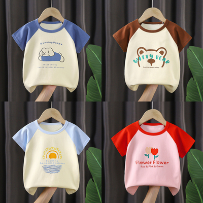 儿童短袖t恤纯棉女童夏装婴儿宝