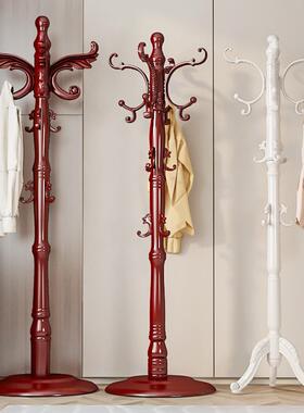 欧式实木挂衣架落地挂卧室帽架家衣用式衣杆XNW简约立衣服架挂包