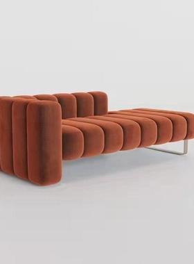 妃榻单贵独后现代卧室贵榻美人榻异形单人妃床沙发OVN形尾凳法式