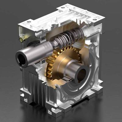 涡轮蜗杆NMRV步进伺服调速电机rv90-40-50-63-75硬齿面双级减速器