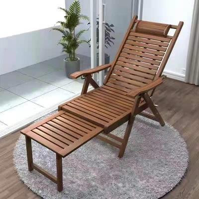 竹老躺椅阳折叠午休成人家用折叠椅便携人休躺椅ISL台休闲靠午背
