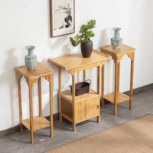 竹新中式玄LVG关户桌现代简约景玄关关柜端玄台供桌酒店靠墙条案