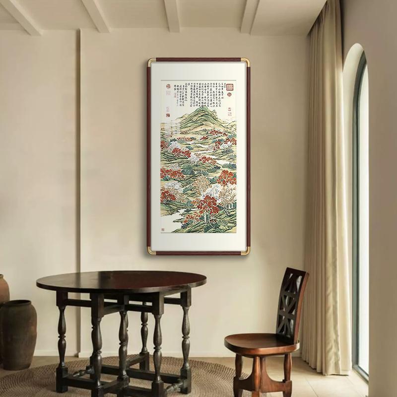 塞锦林公图客茶厅玄上关装饰画办室书房F3067挂画中国风室壁画国