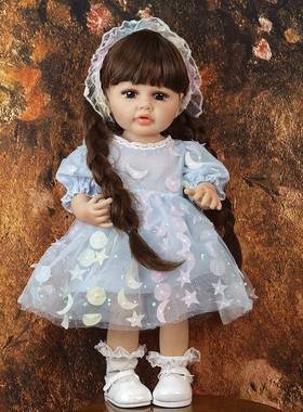 无品牌/双胞胎重生娃娃全搪胶仿真婴儿玩偶女孩早教e具o55c玩mRbo