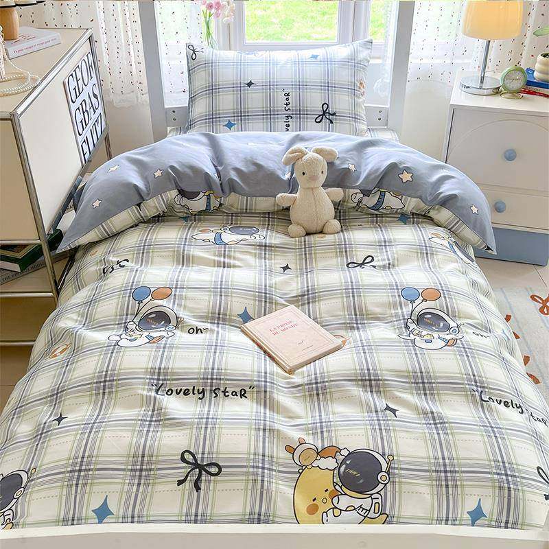 025新款纯棉全棉宿舍床上件套219132学生上下铺套单人床单被三寝,床上用品,酒店床品套件,淘宝优惠券,粉丝福利购,淘宝优惠卷