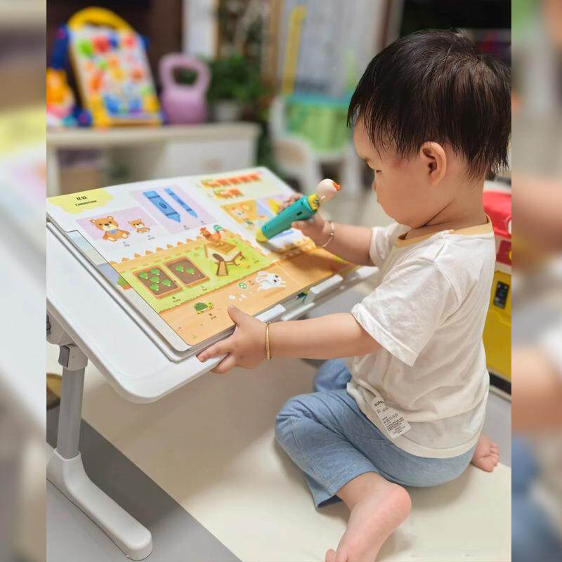 无品牌/?花生桌儿童可桌折叠上阅读升降蒙氏宝宝学床桌早教绘习本