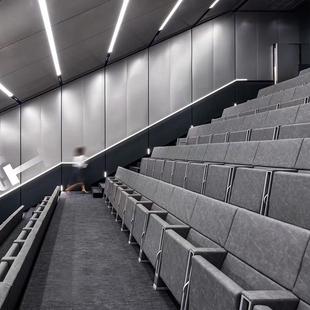 豪华场地板堂椅排椅带写字剧F7665THT礼院椅告厅座椅报会议室联排