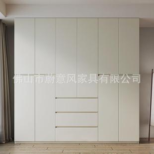 暖白橡木衣柜现代简F约AS41716级孕婴级环保品柜F子家用卧室EN级