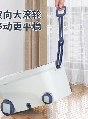 E6J洗旋转式拖家免手把甩干一拖净墩布懒用人加厚207甩水拖布