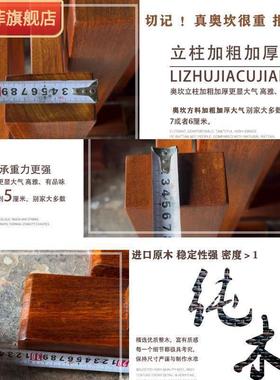 桌脚LEY脚字茶原木实木餐桌工配套架加厚台脚架大理石子腿支撑桌