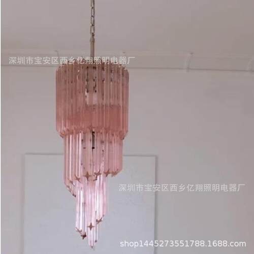 艺术设计师水晶吊灯轻奢别墅复式楼梯螺旋灯酒店餐厅中空高挑LOFT