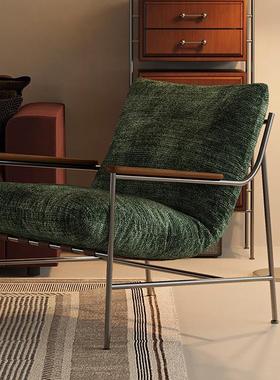 菲卡闲古风中复古客厅阳台休设QMA计师卧室躺椅懒人椅沙发椅民宿