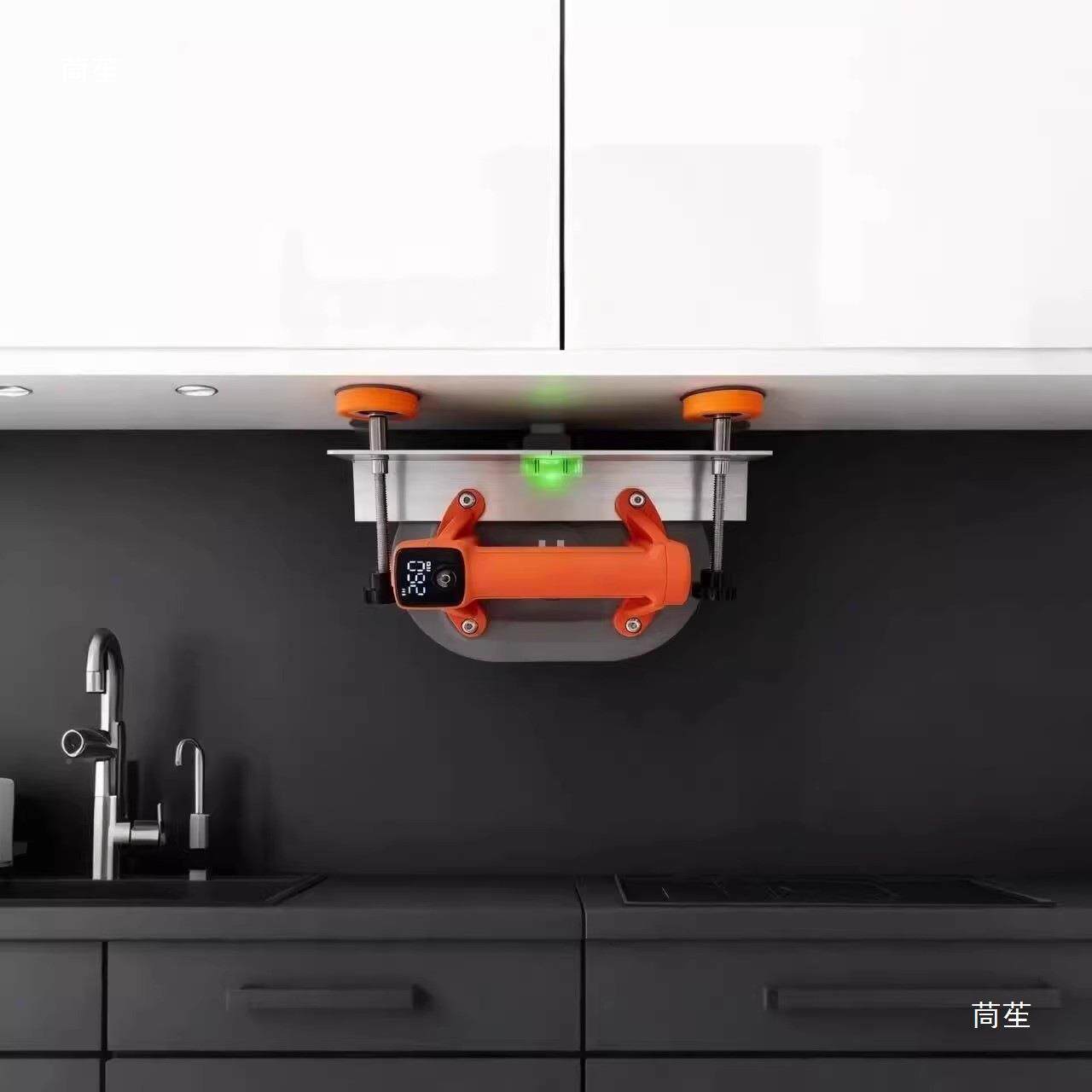 浴室安电动吸盘支CPQ撑器吊柜降安装升微调装支架柜安装工具