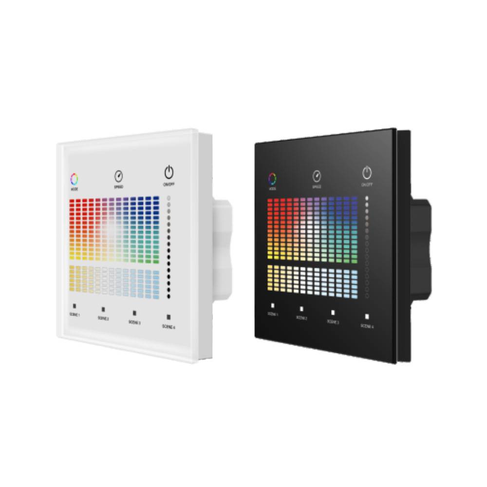 DT8调光调色控制器 Dali 单区4区主控智能触摸钢化玻璃面板 TD2-S