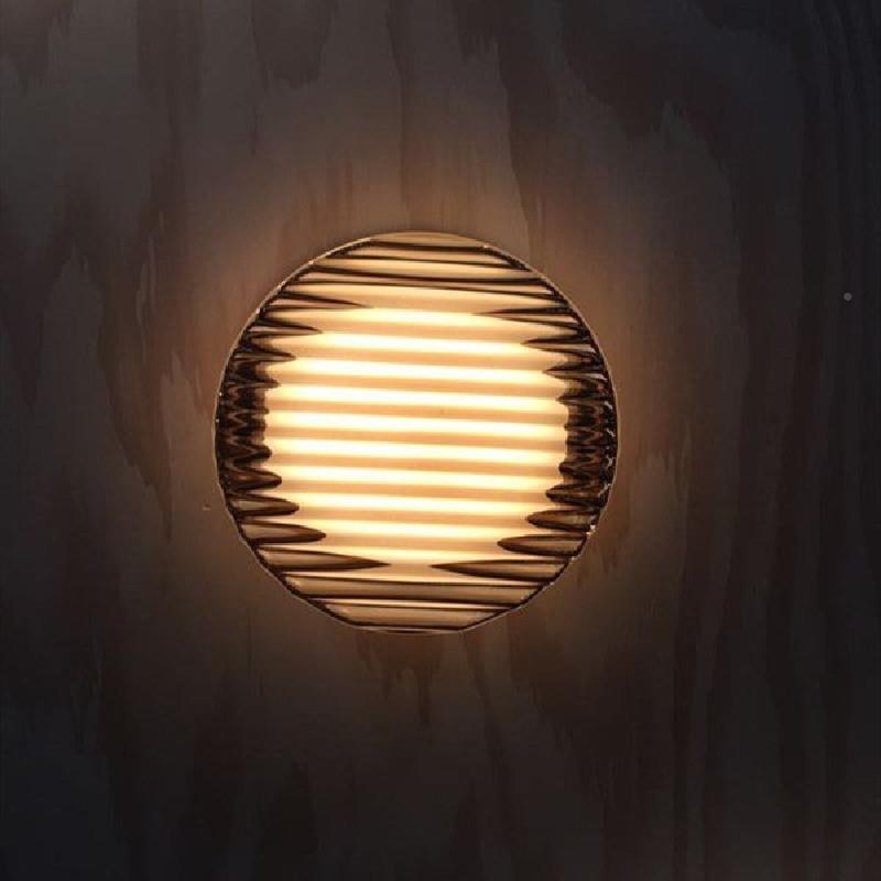 现代简985约宿民设计师创意走廊壁洗手间玄关薯片床头护眼条装纹
