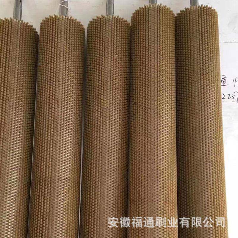 工业毛刷工业毛刷筛辊滚清洗圆机毛刷毛刷旋转硬毛尼龙刷沙机刷防