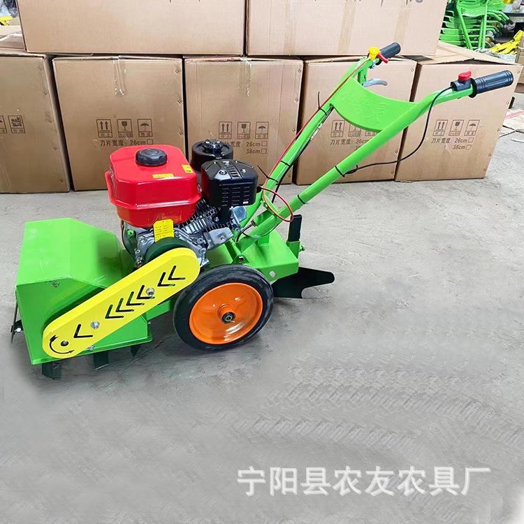 手推草松汽土机油自走开式果园菜地沟锄HEO草机吉除林农用便携式