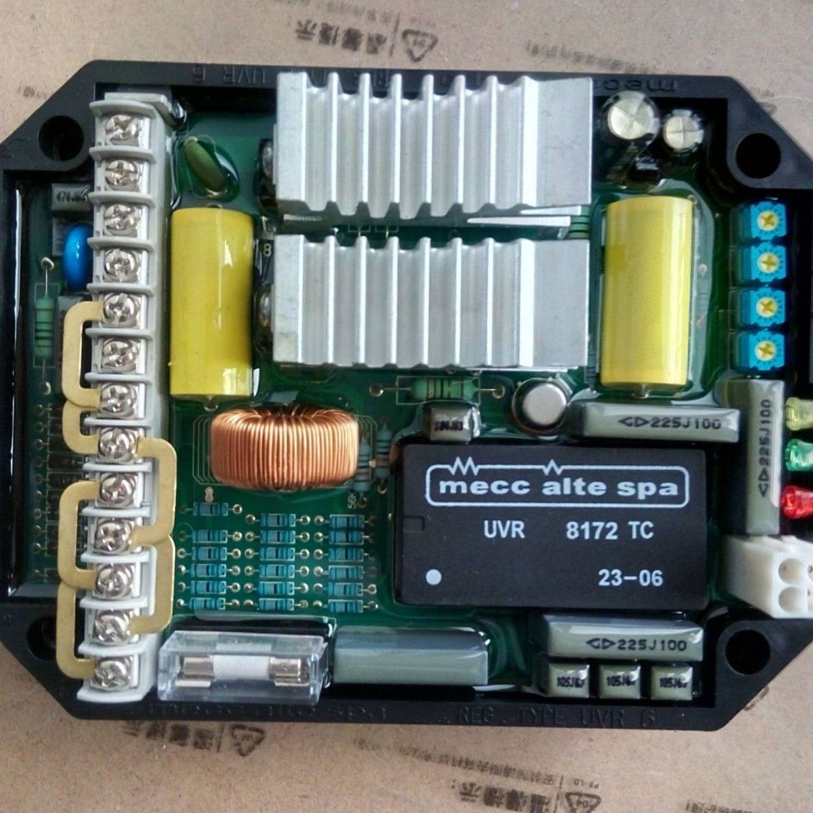 UVR6柴油发电机AVR美ao迪调压板Mecc Alte自动电压调节器