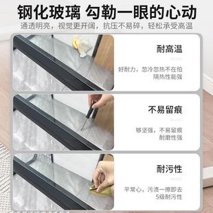 台式 电脑桌现代简约学生书DUA桌用写字化家玻璃桌子桌职书员钢办