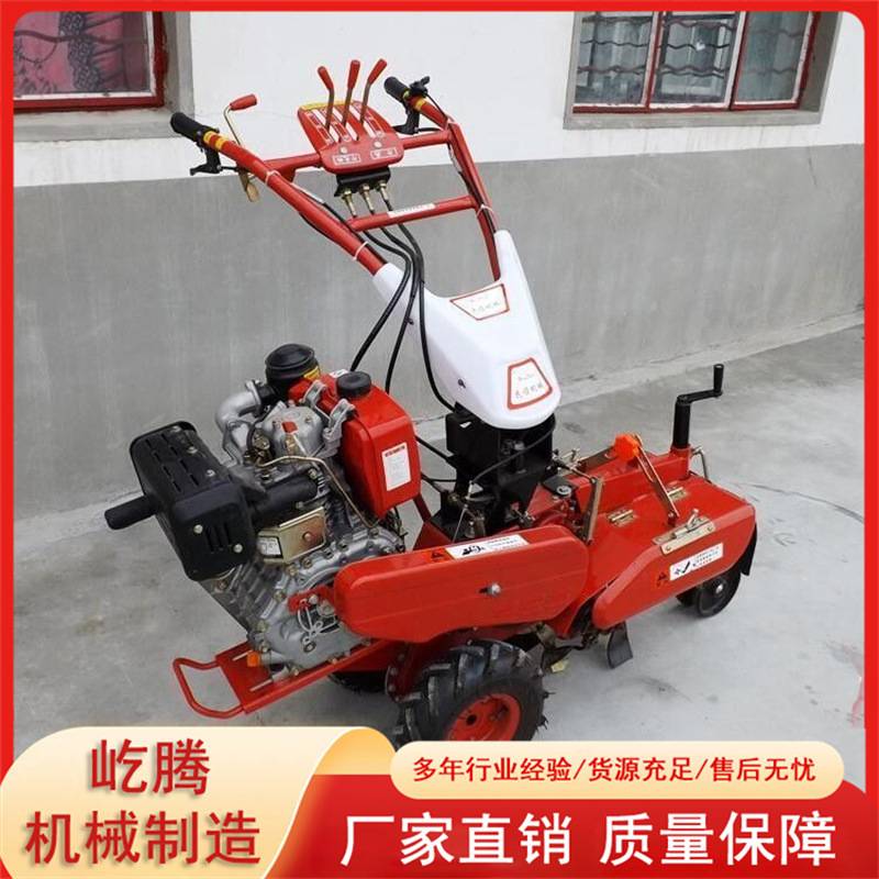 小型蔬菜大棚开沟起垄管理机大葱大姜开沟培土机 自走式开沟机