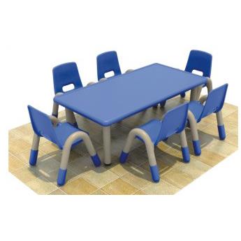儿童塑料圆桌园塑料长幼HL63124方桌儿幼桌儿园椅塑料桌