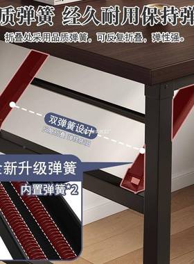 折桌叠LJB桌习卧室电长脑桌家用方形书桌简易办公桌学宿舍出租屋